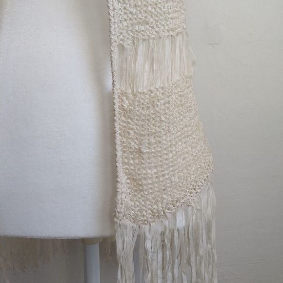 Absolutely Boho Fringe Cream Tunic Vest - Picture 2 of 8